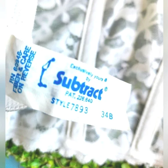 Vtg SUBTRACT Strapless Push Up Boned Low Back White Lace Corset Bustier 34B EUVC - Picture 9 of 16